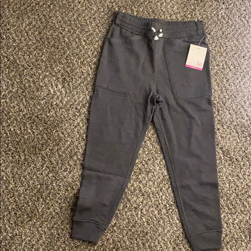 Comfy girls' french terry joggers from SO.